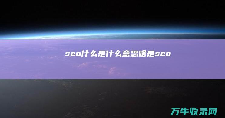 seo什么是什么意思 (啥是seo)