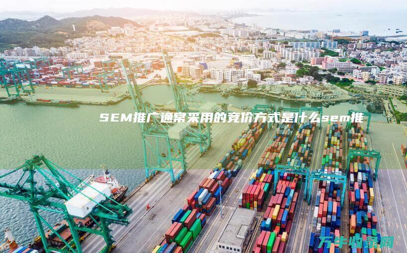 SEM推广通常采用的竞价方式是什么 (sem推广操作步骤)