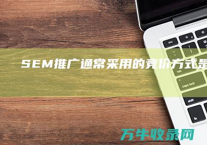 SEM推广通常采用的竞价方式是什么 (sem的推广)